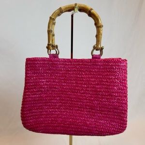 pink beach bag